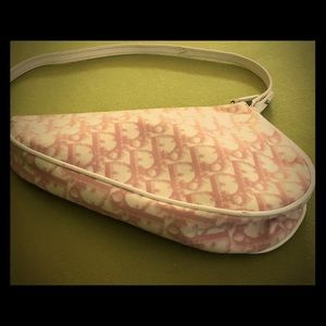 Christian Dior Monogram Mini Pink Saddle Prochette
